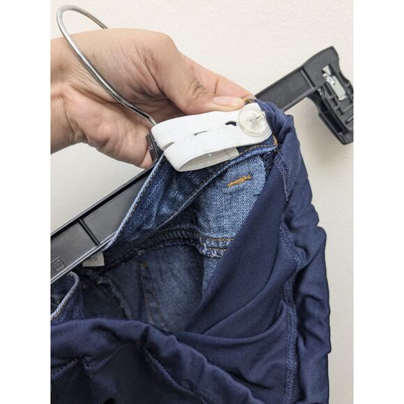 Old Navy Maternity Jeans Boot Cut Adjustable Belly Panel Stretch Denim Size S - Picture 9 of 10